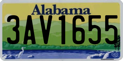 AL license plate 3AV1655