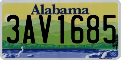 AL license plate 3AV1685
