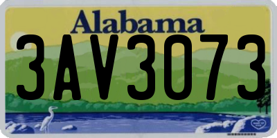 AL license plate 3AV3073