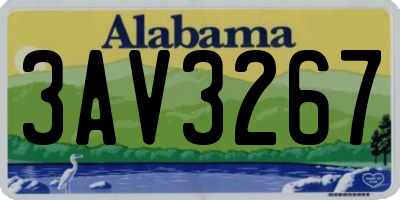 AL license plate 3AV3267