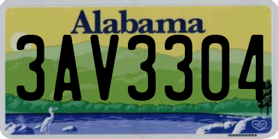 AL license plate 3AV3304