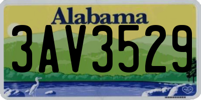 AL license plate 3AV3529
