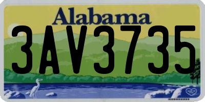 AL license plate 3AV3735