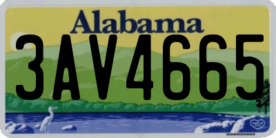 AL license plate 3AV4665