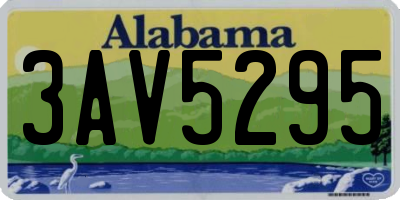 AL license plate 3AV5295