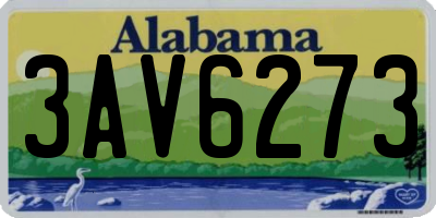 AL license plate 3AV6273
