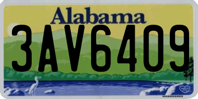 AL license plate 3AV6409