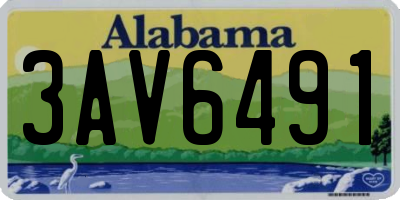 AL license plate 3AV6491