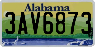 AL license plate 3AV6873