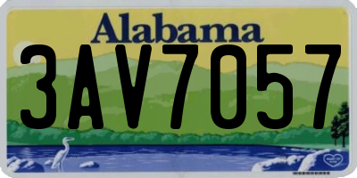 AL license plate 3AV7057
