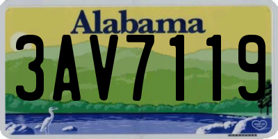 AL license plate 3AV7119