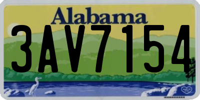 AL license plate 3AV7154