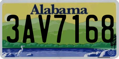 AL license plate 3AV7168