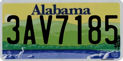 AL license plate 3AV7185