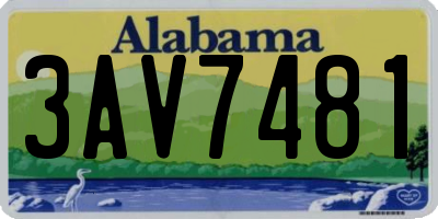 AL license plate 3AV7481