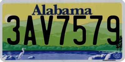 AL license plate 3AV7579