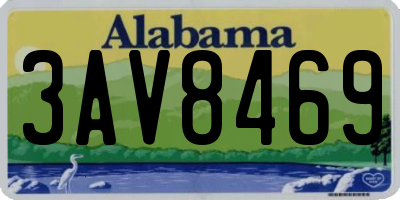 AL license plate 3AV8469