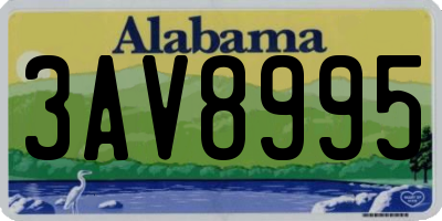 AL license plate 3AV8995