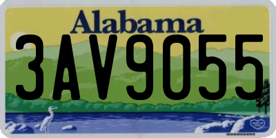 AL license plate 3AV9055