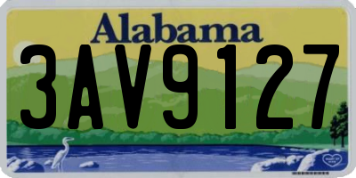 AL license plate 3AV9127