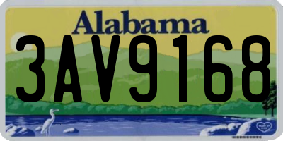 AL license plate 3AV9168