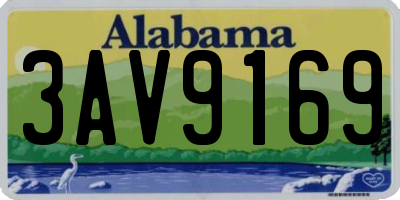 AL license plate 3AV9169