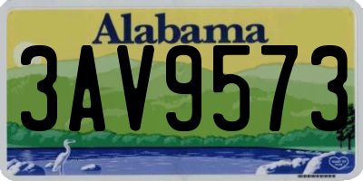 AL license plate 3AV9573