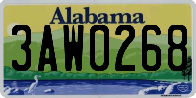 AL license plate 3AW0268