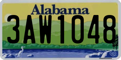 AL license plate 3AW1048