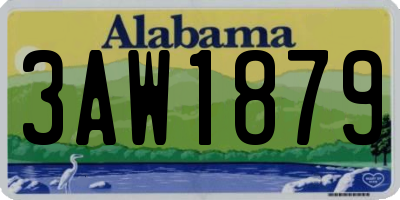 AL license plate 3AW1879
