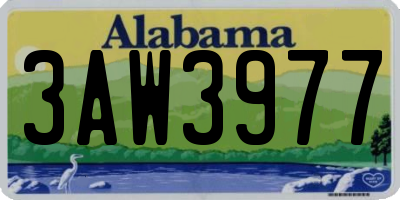 AL license plate 3AW3977