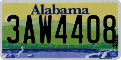 AL license plate 3AW4408