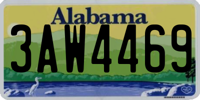 AL license plate 3AW4469