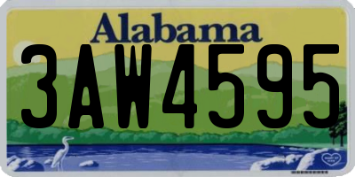 AL license plate 3AW4595