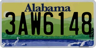 AL license plate 3AW6148