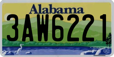 AL license plate 3AW6221