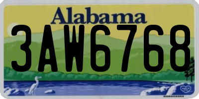 AL license plate 3AW6768
