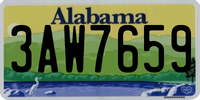 AL license plate 3AW7659