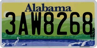 AL license plate 3AW8268