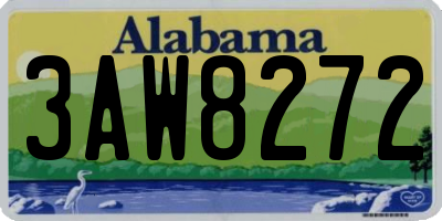 AL license plate 3AW8272