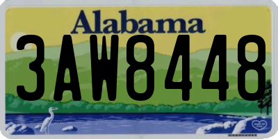 AL license plate 3AW8448