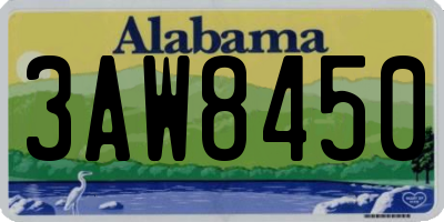 AL license plate 3AW8450