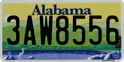 AL license plate 3AW8556