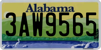AL license plate 3AW9565