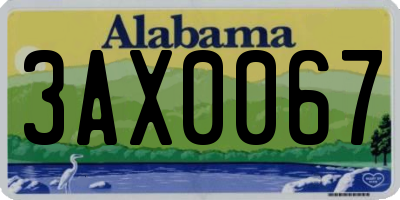AL license plate 3AX0067