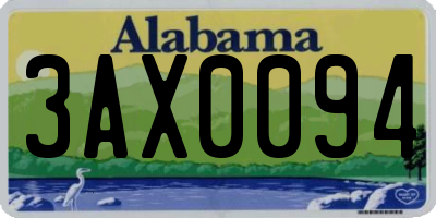 AL license plate 3AX0094