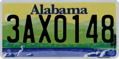 AL license plate 3AX0148