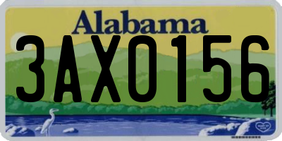 AL license plate 3AX0156