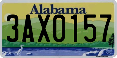 AL license plate 3AX0157