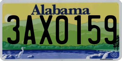 AL license plate 3AX0159